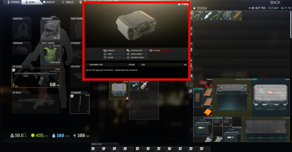 escape from tarkov how to unlock the kappa container 12.11