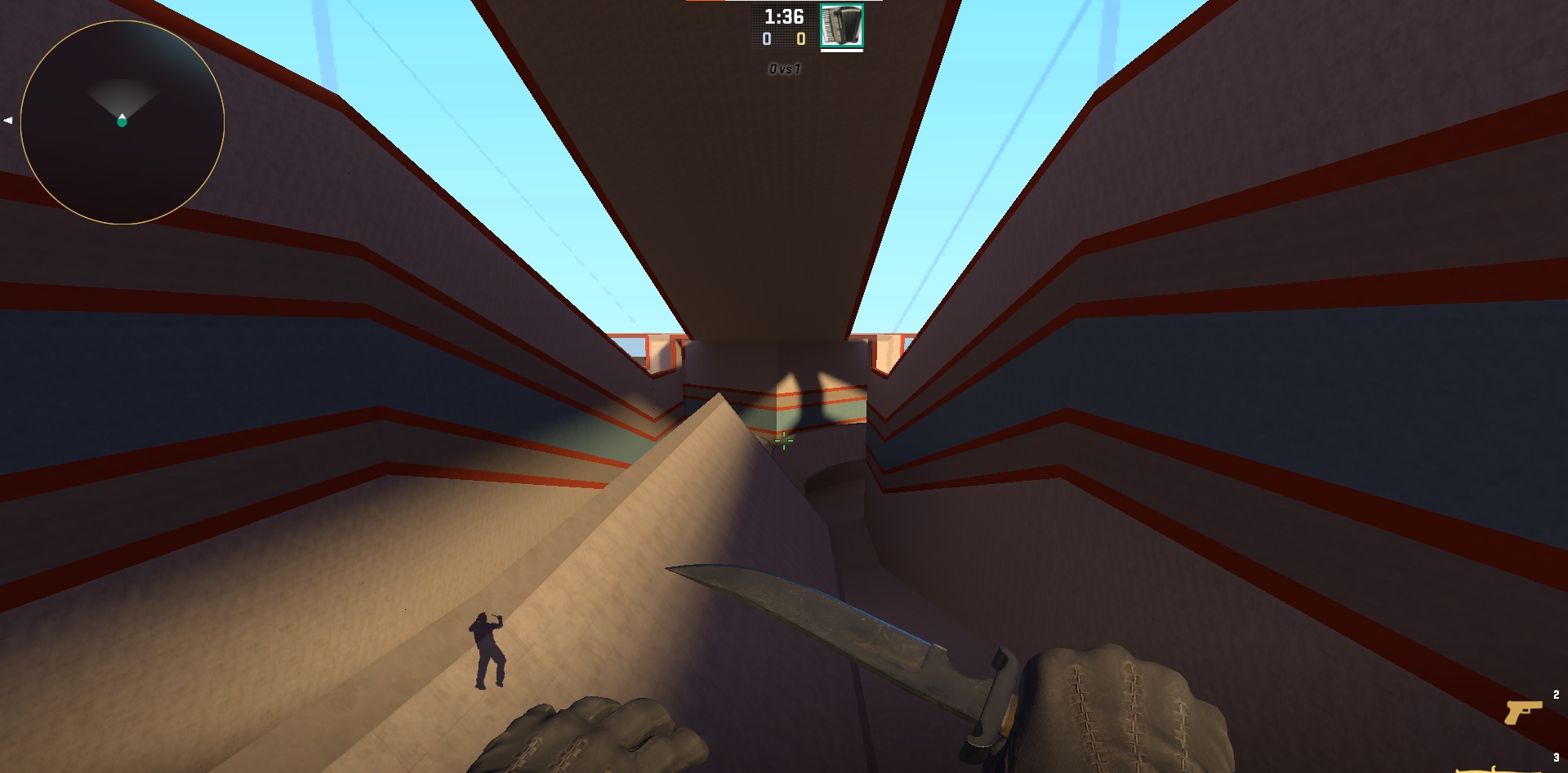 A screenshot of the surf_utopia_v3 Surf Map in CS: GO 2.