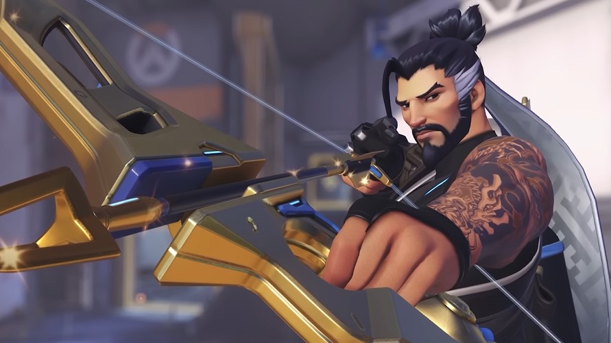 Gold Bow Hanzo Overwatch 2