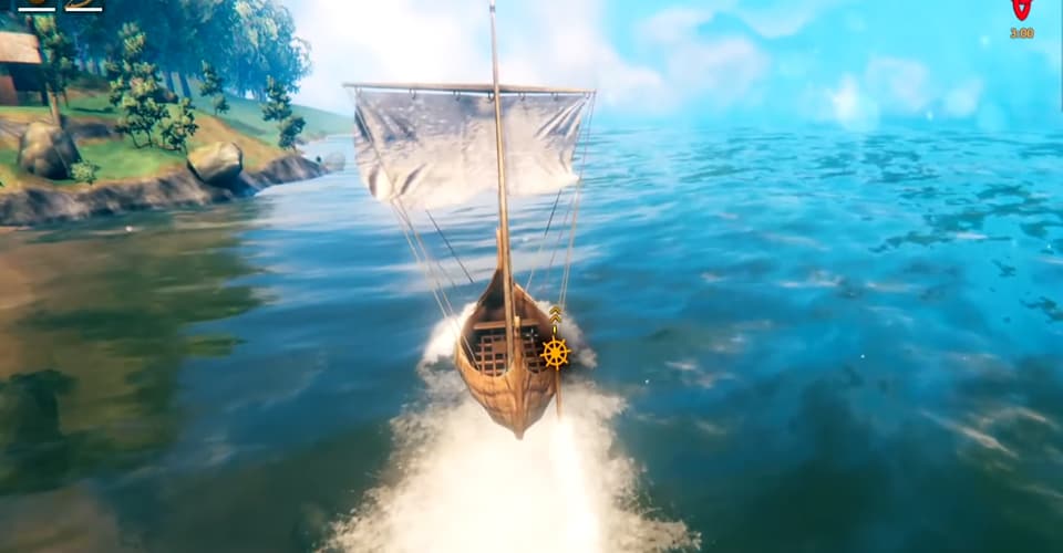 valheim how to sail